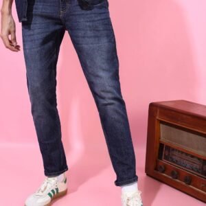 Men's Tapered Fit Jeans – Dark Indigo Blue