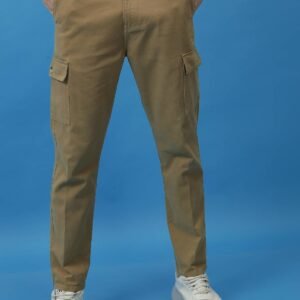 Men's Regular Fit Casual Trousers – Khaki